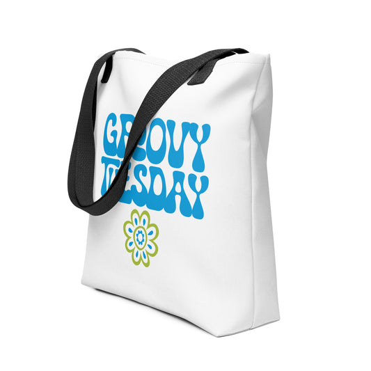Groovy Tuesday Tote Bag (Blue)