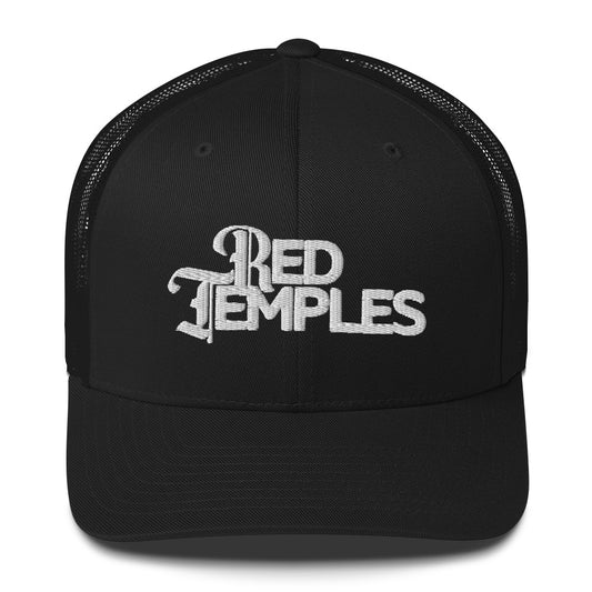 Red Temples Trucker Cap