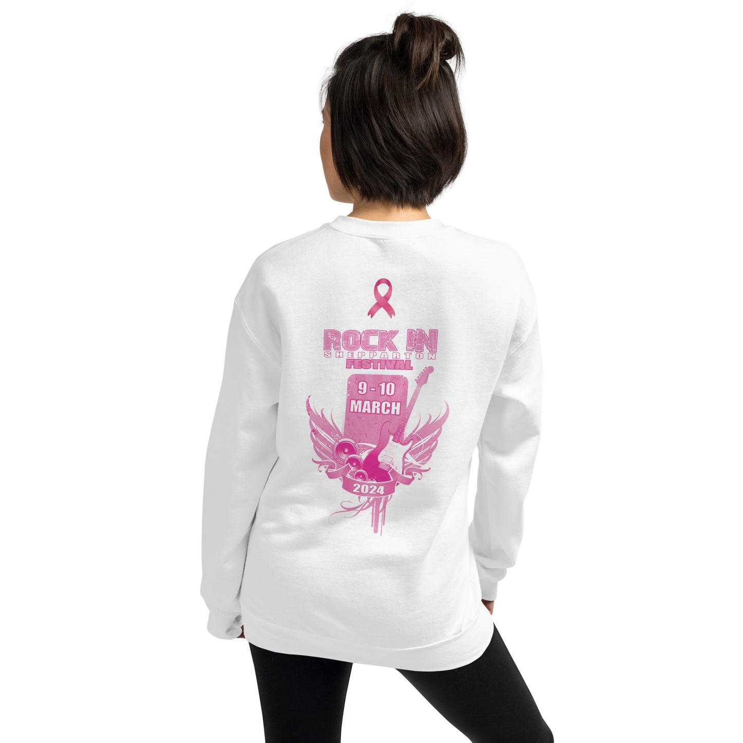Rock In' "Breast Cancer Support" Unisex Sweatshirt