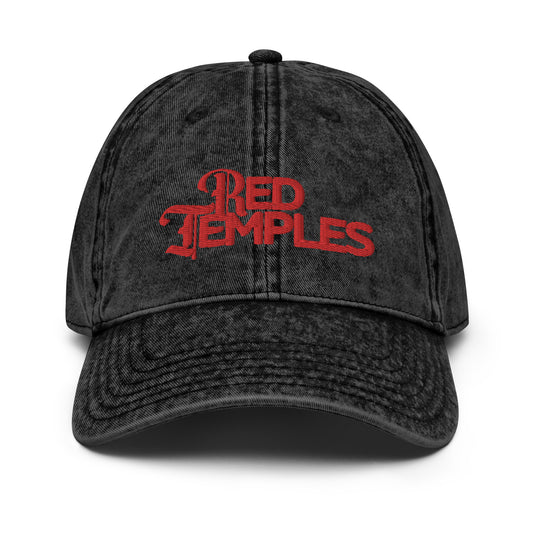 Red Temples Vintage Baseball Cap