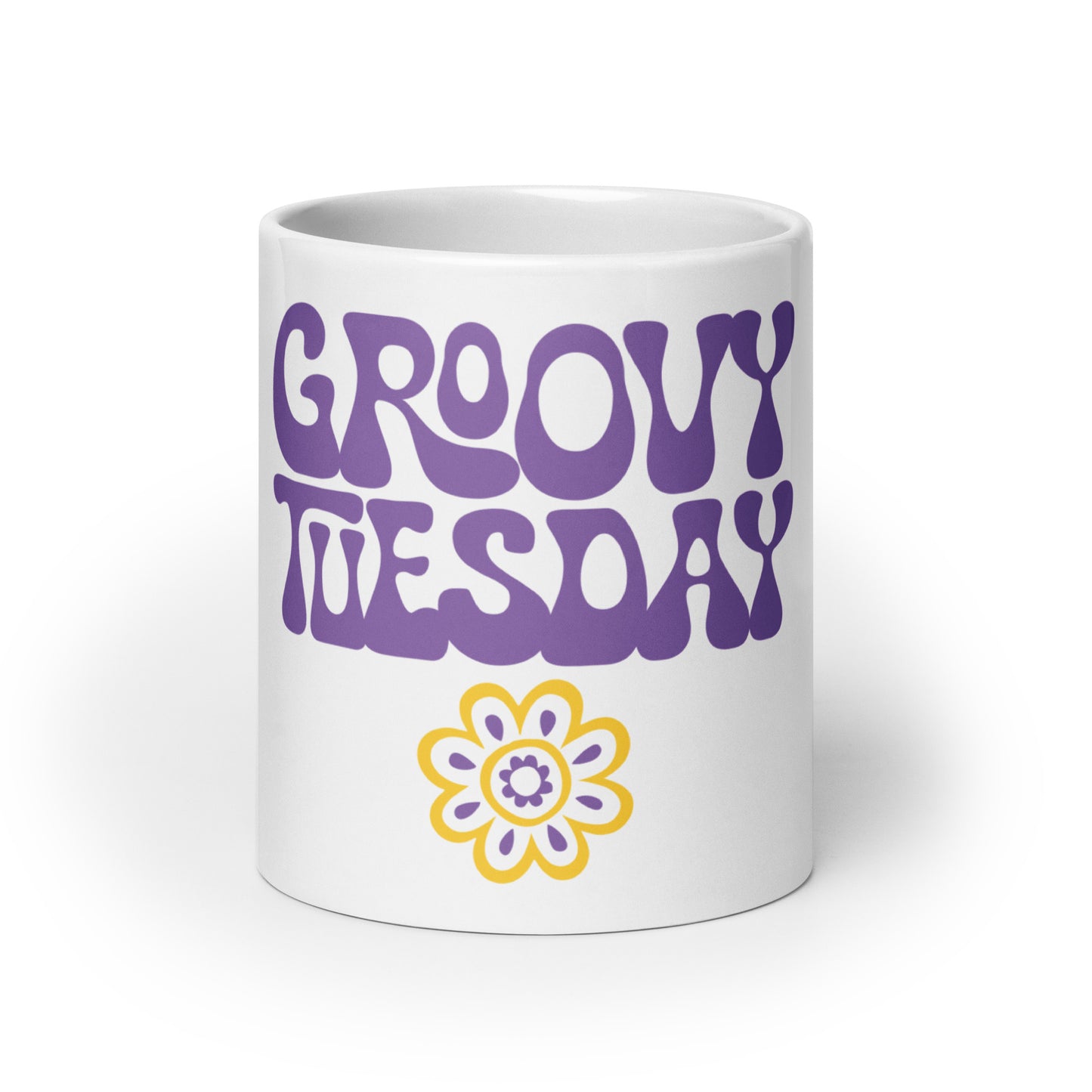 Groovy Tuesday White Coffee Mug